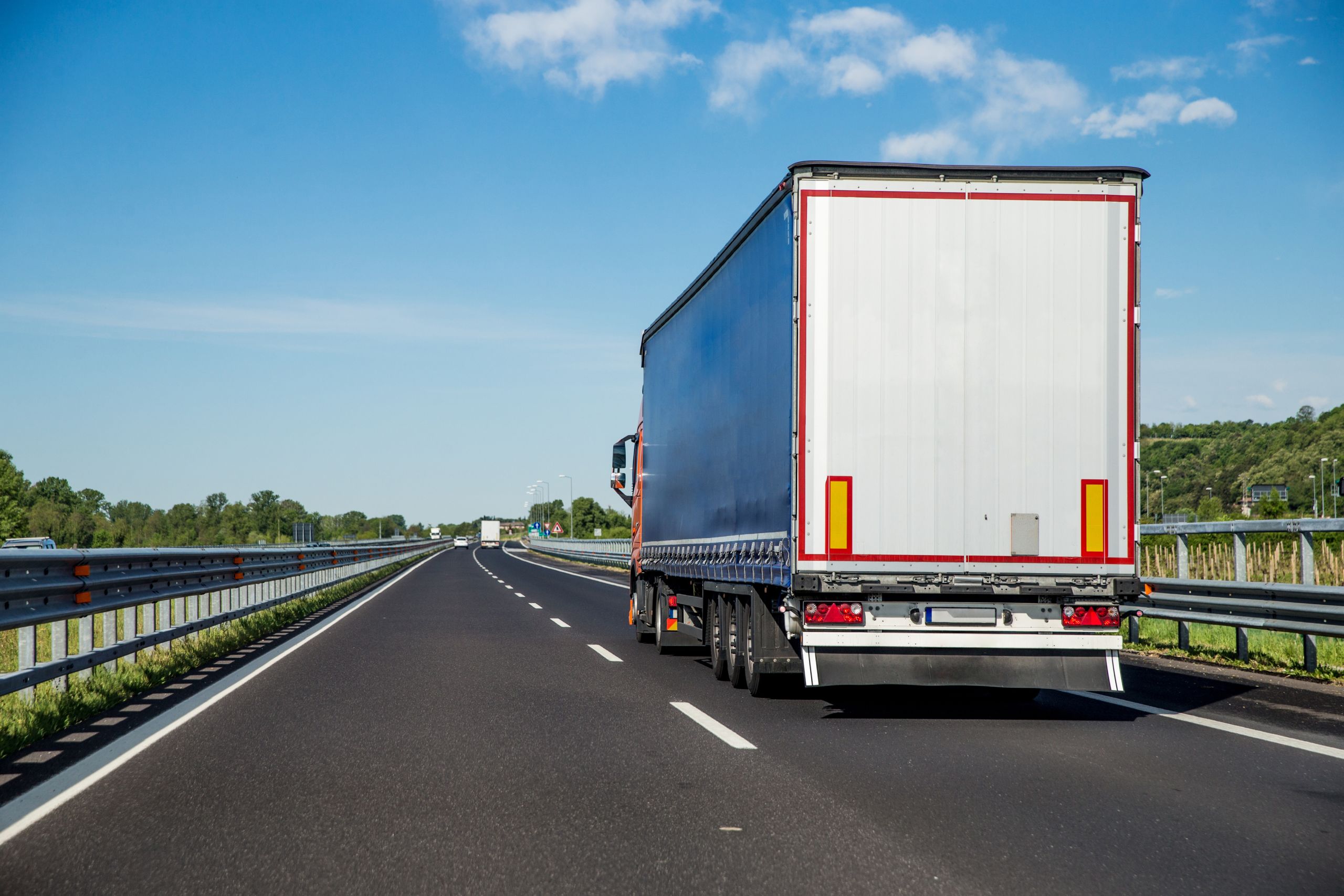 Lorry on the motorway