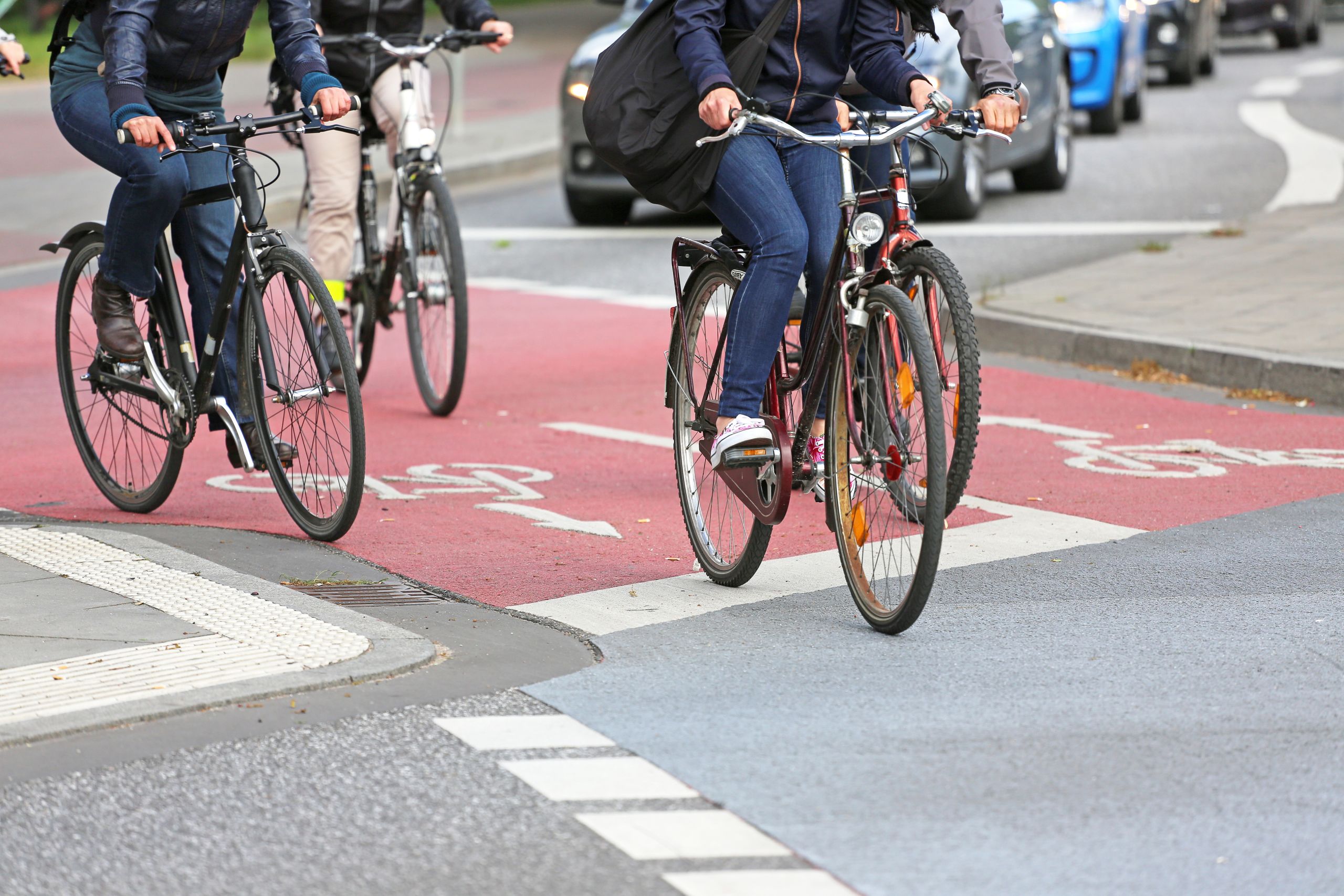 Four cyclists