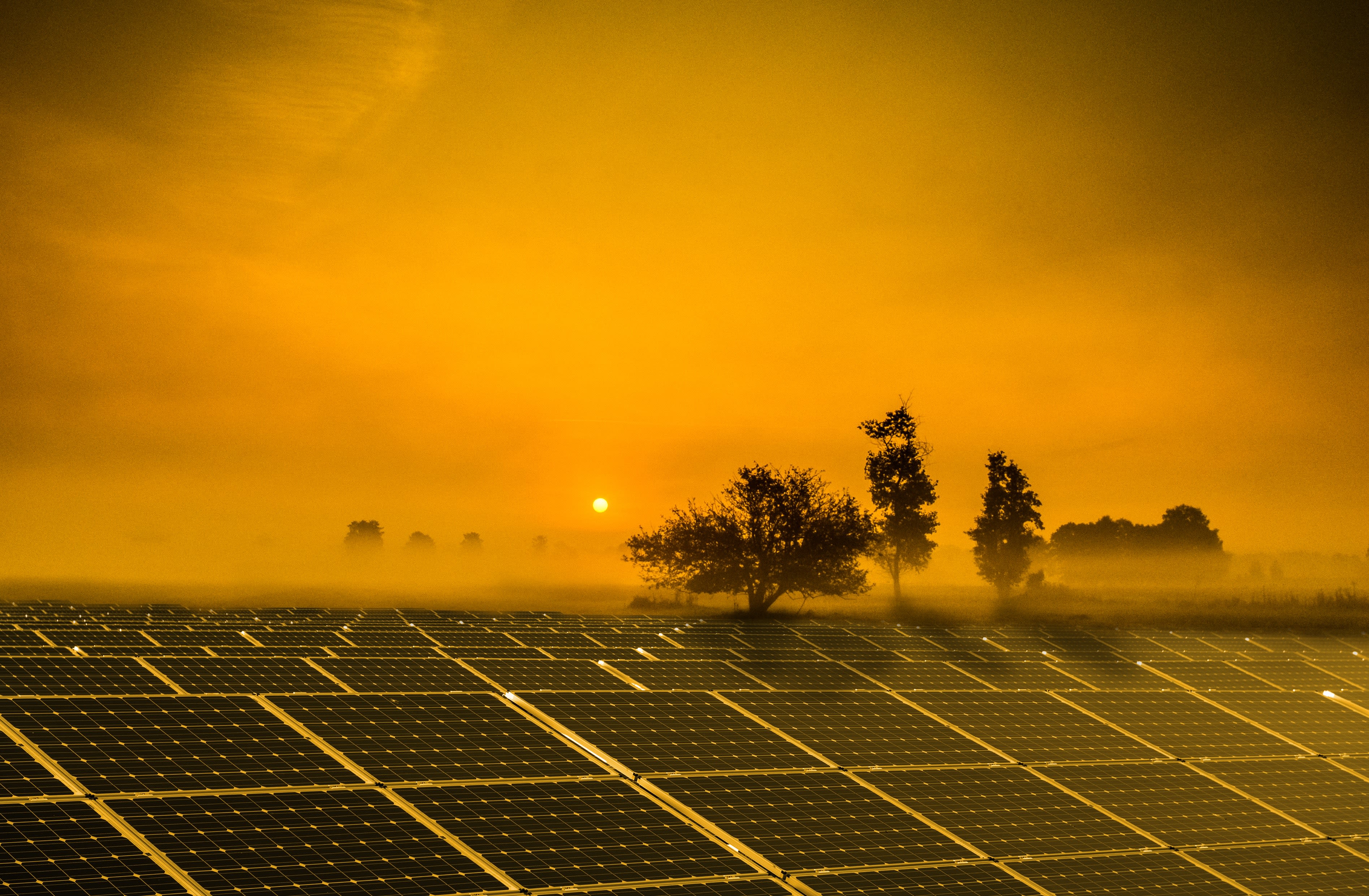 photography of Solar Panels during Dusk
