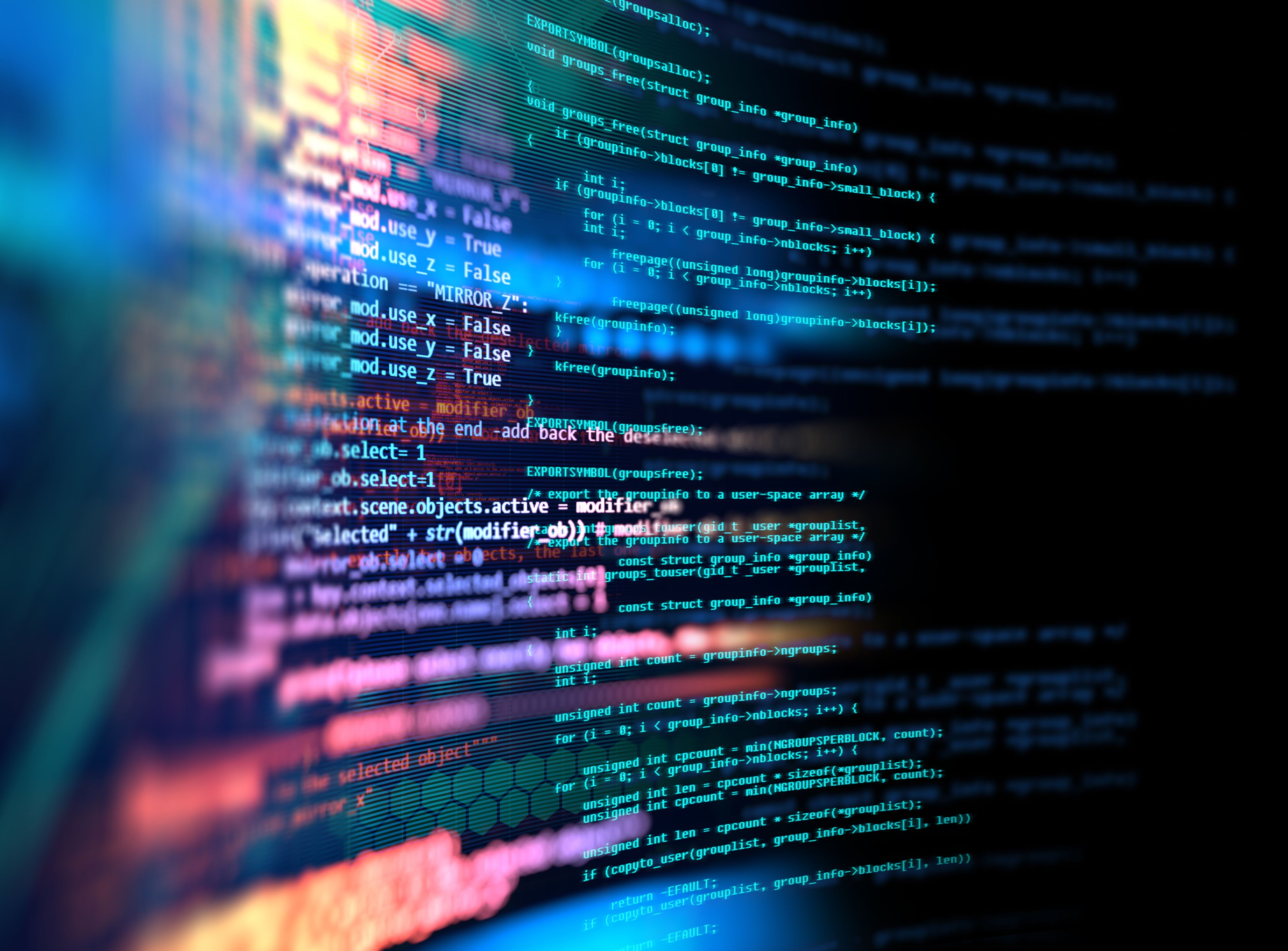 Codes on an electronic screen
