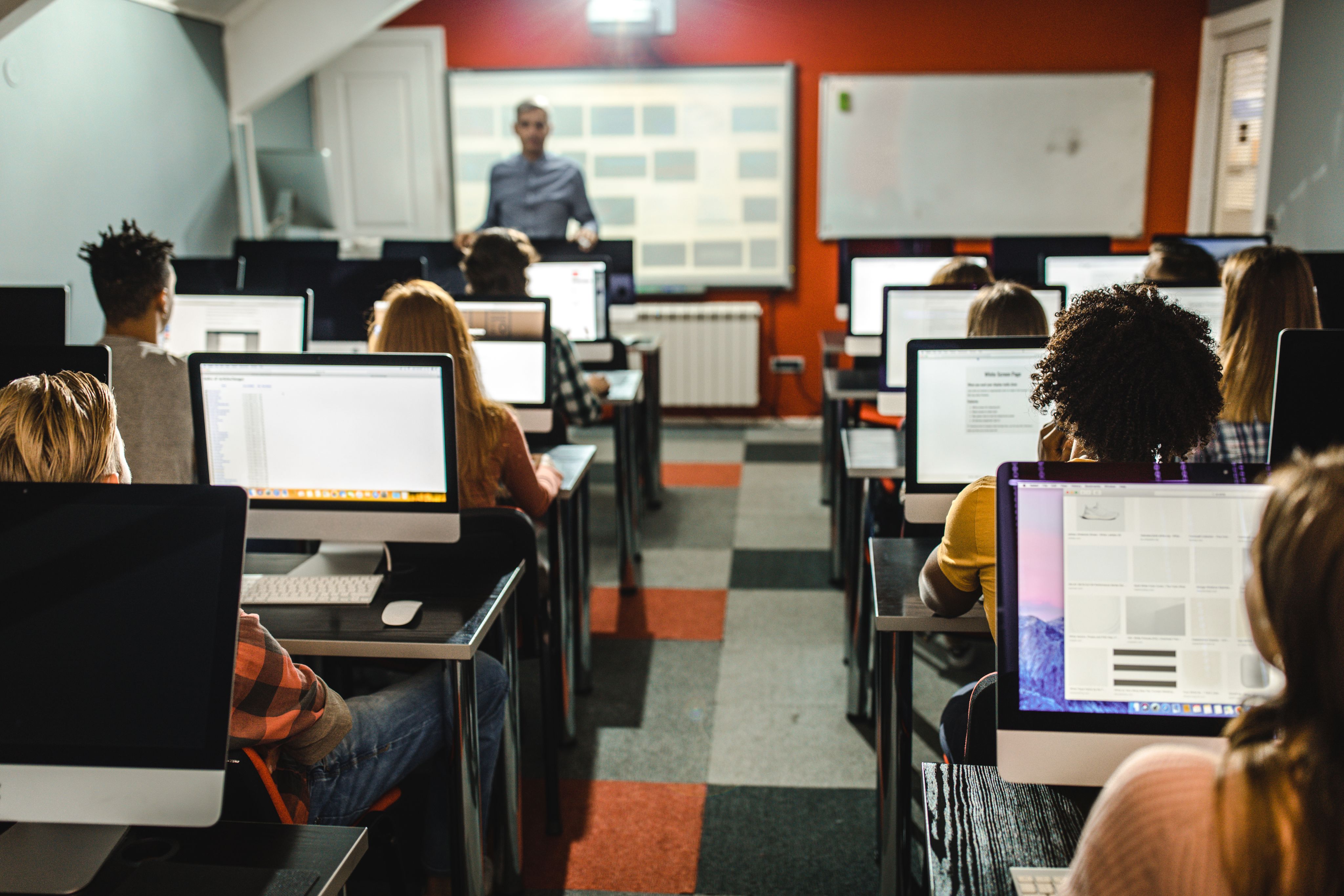 Classroom full of computers