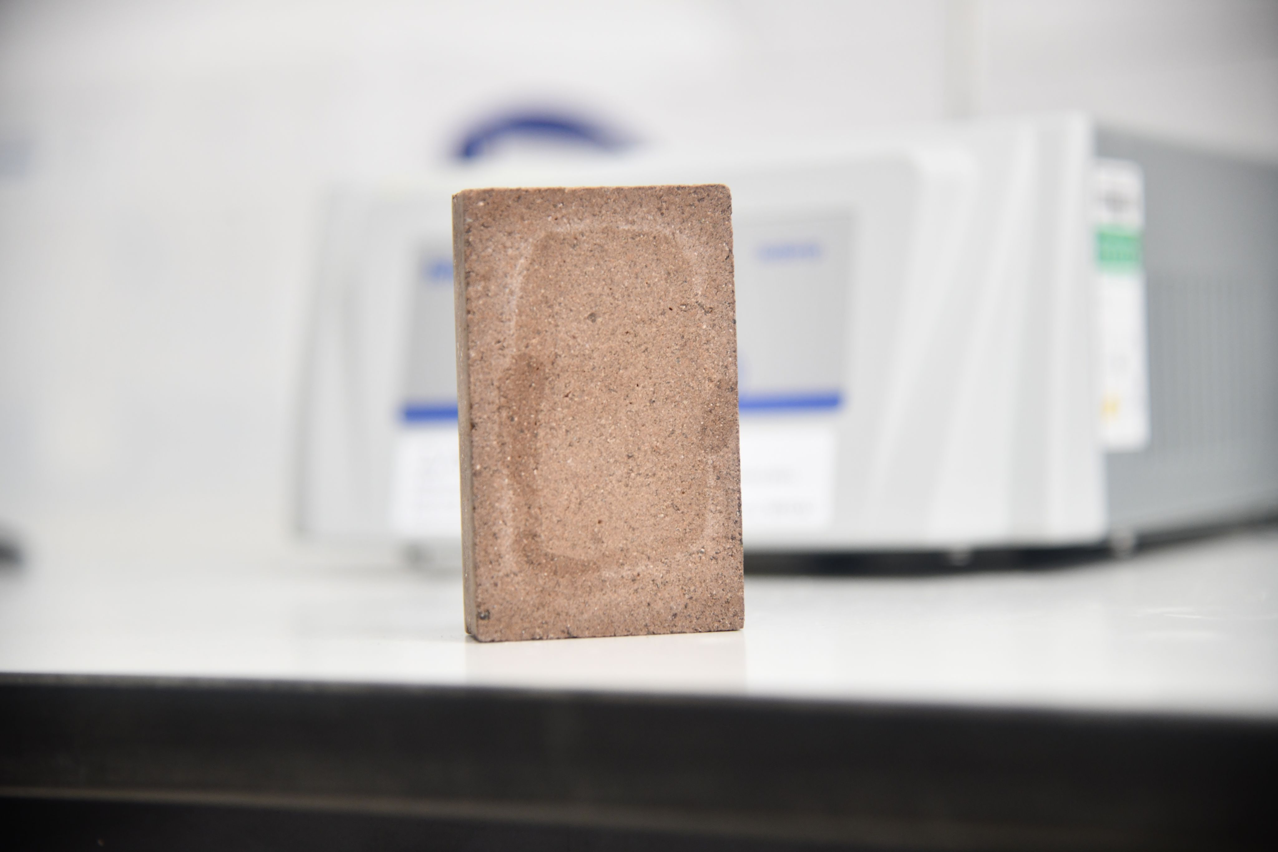 AstroCrete brick made of bio material and planetary soil.