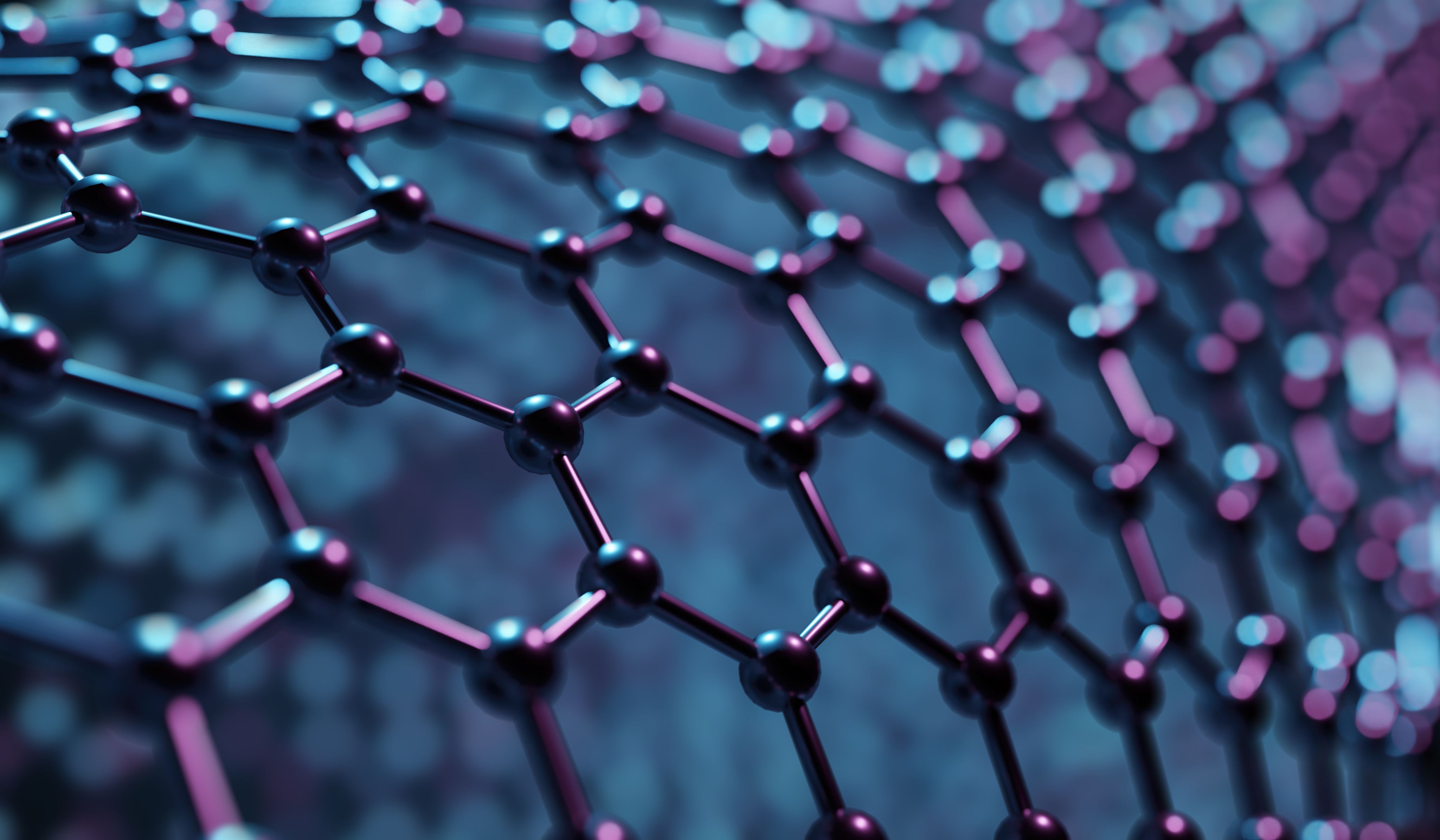Molecular structure of Graphene.