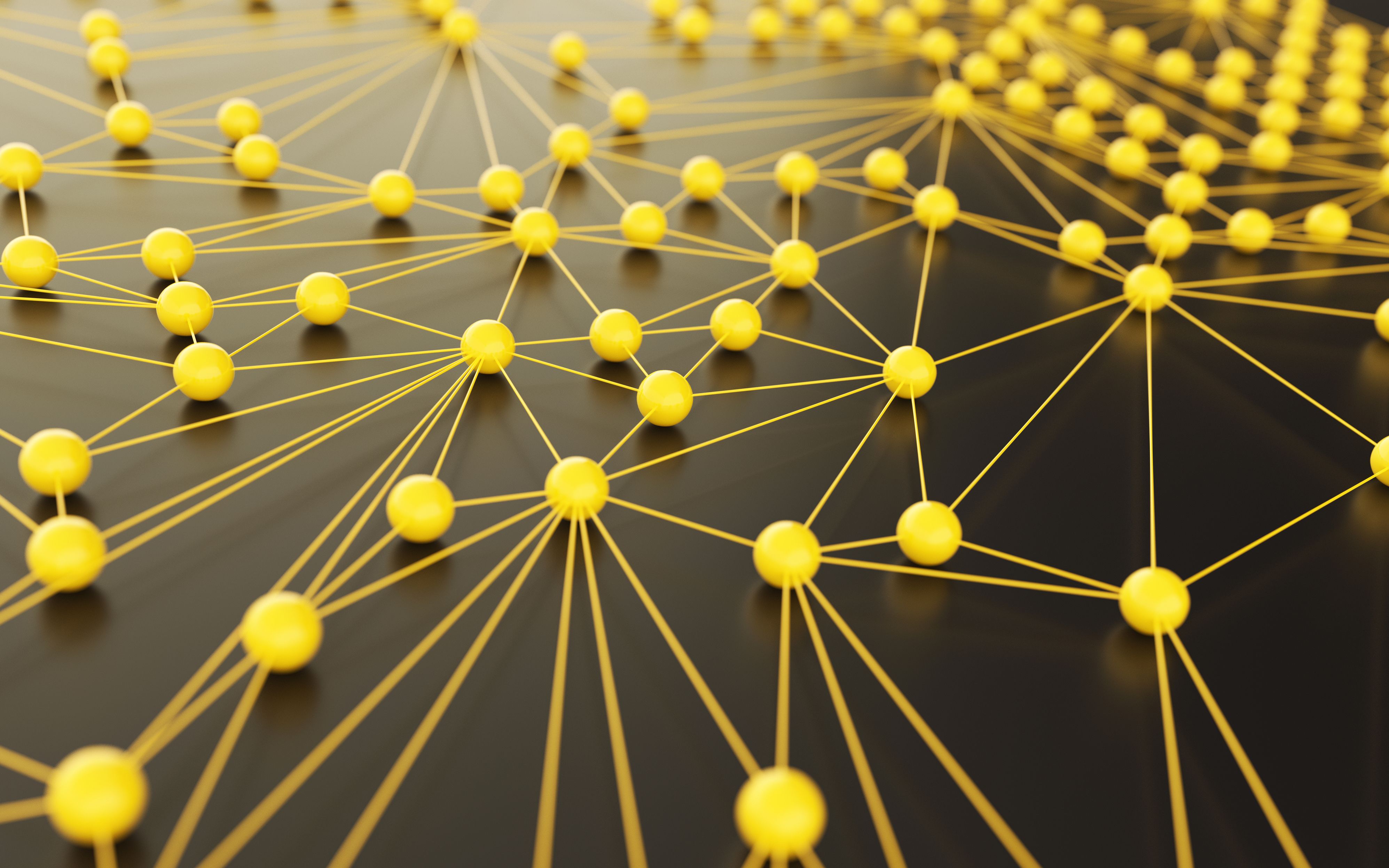 An abstract graphic of connected points
