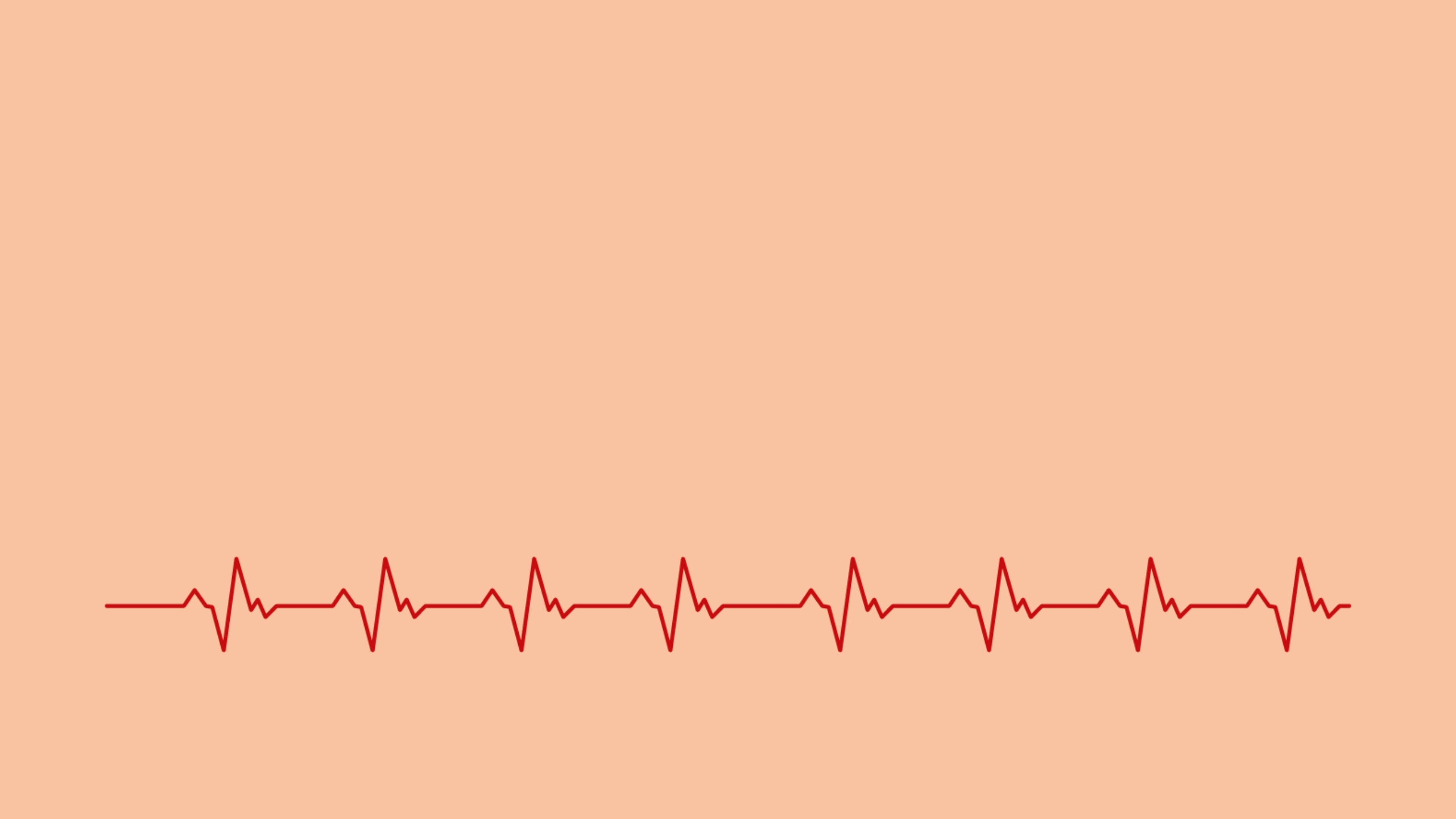 A line drawing of a heartbeat monitor (electrocardiogram).